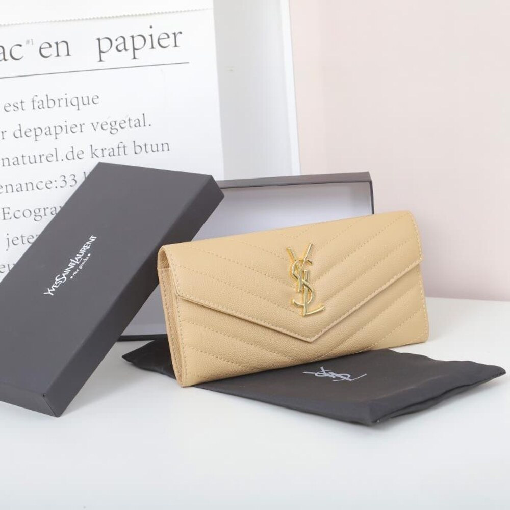 YSL Saint Laurent Cassandre Envelope Long Wallet